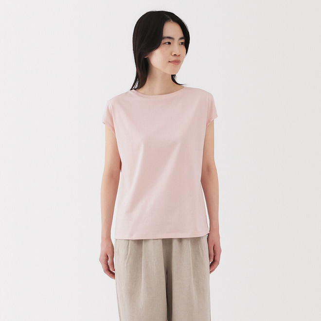 Camiseta de punto de manga cap para mujer