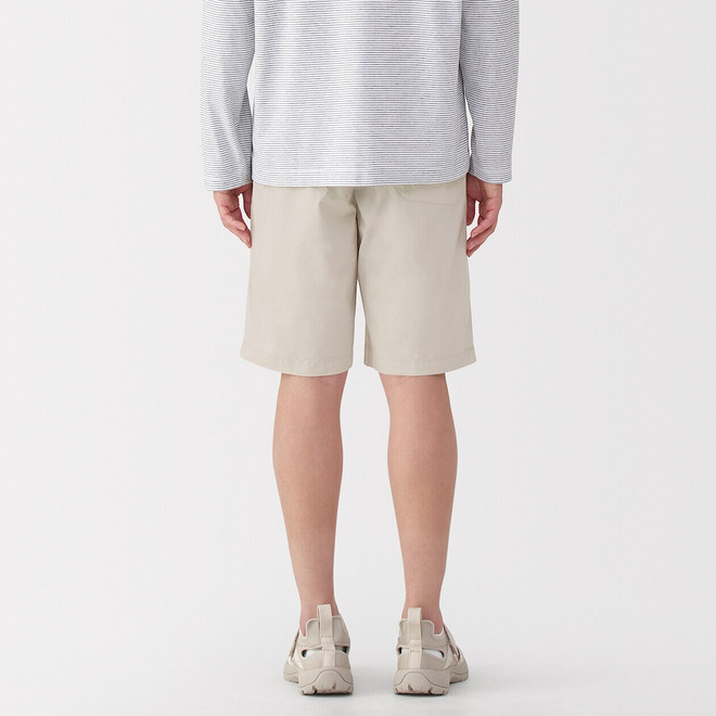 Pantalones cortos y anchos de algodón lavado para hombre