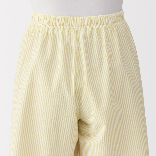 Pantalón corto de estar en casa de seersucker para mujer