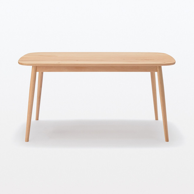 Mesa con patas redondeadas de haya maciza ‐ Mediana