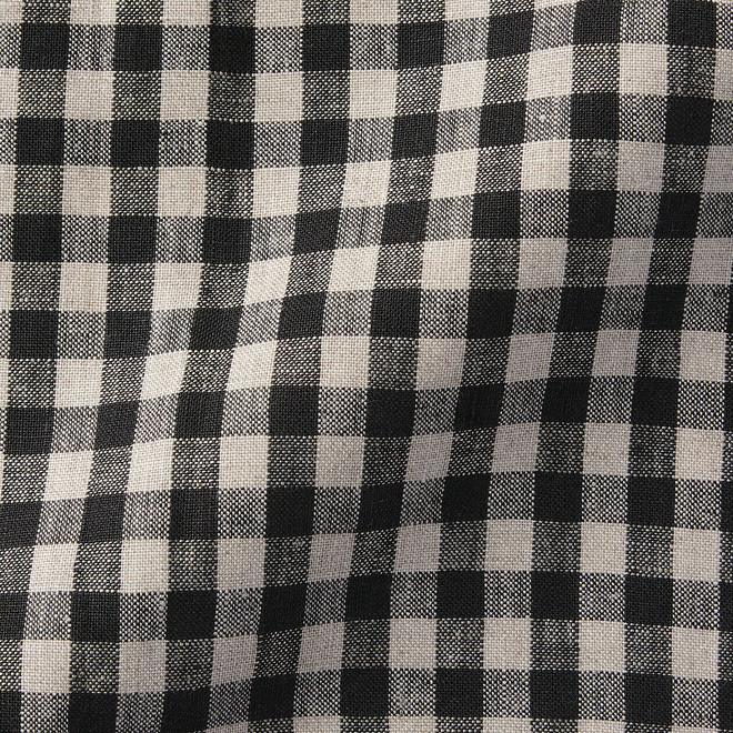 Delantal cruzado de lino (Beige)