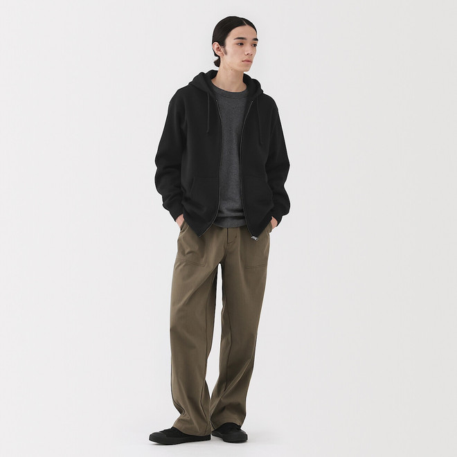 Sudadera con capucha y cremallera para hombre