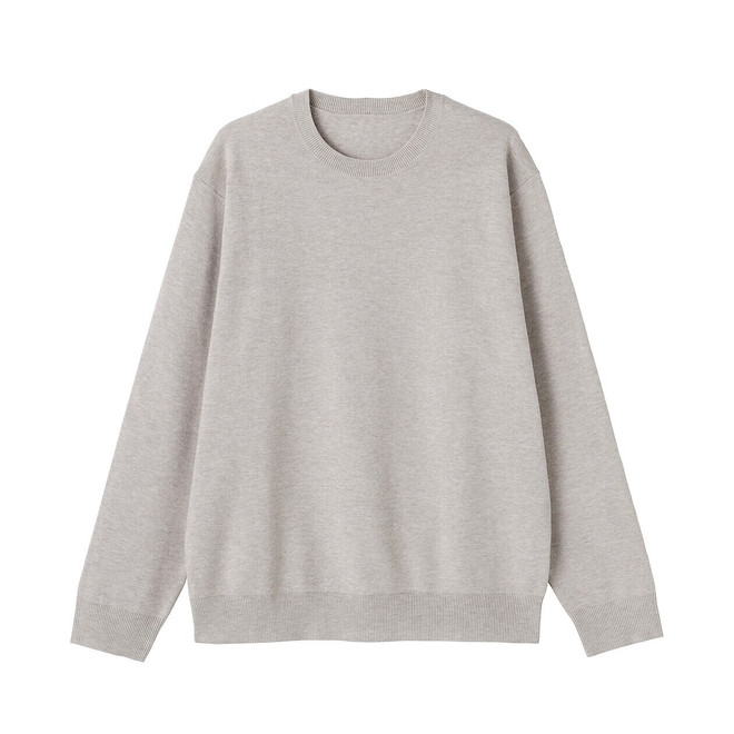 Jersey de cuello redondo y punto Milano para hombre