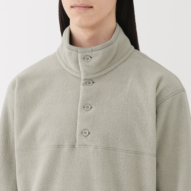 Jersey de forro polar de poliéster reciclado para hombre