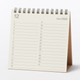 Calendario de sobremesa de papel bagazo de 2027 - 12 cm, a cuadros