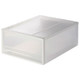 Cajón de almacenamiento apilable en PP ‐ 44.5cm ‐ estrecho  S