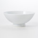Cuenco de porcelana blanca para el arroz