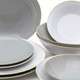 Plato auxiliar de gres (Gris)