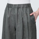 Pantalones anchos de lino para mujer.