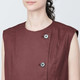 Women's Hemp Blend Sleeveless Button Front Dress