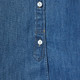 Camisa de Mujer en Denim Lavado con Cuello Alto y Mangas Largas