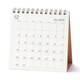 Calendario de escritorio cuadrado (Dic 2024 ‐ Dic 2025) ‐ Papel de Bagazo