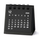 Mini Calendario de Escritorio (Dic 2024 ‐ Dic 2025) ‐ Negro