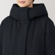 Abrigo largo de plumas impermeable para mujer