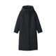 Abrigo largo de plumas impermeable para mujer