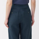 Pantalones de lino y pierna ancha para mujer