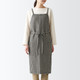 Delantal cruzado de lino (Beige)