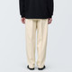 Pantalones chinos anchos con pliegues delanteros para hombre 19256