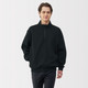 Sudadera de media cremallera y mezcla de algodón para hombre