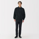 Sudadera de media cremallera y mezcla de algodón para hombre