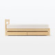 Cama super king de madera de pino