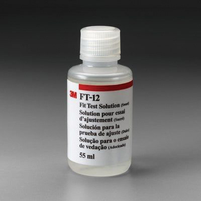 3M™ FT-12 Fit Test Solution, Sweet, 55 mL, for 3M Training and Fit Testing Case FT-20, 6/Case