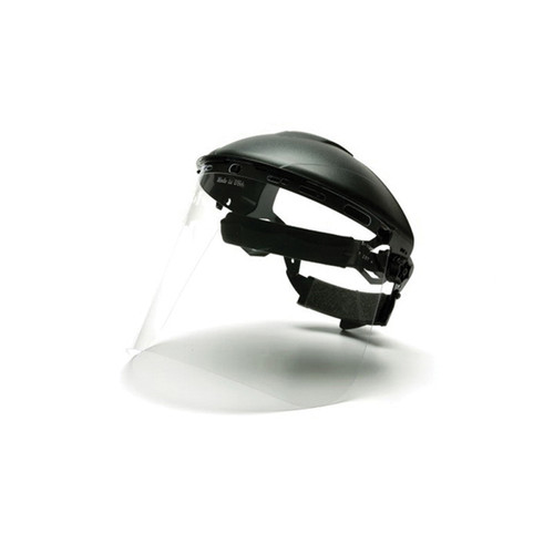 Pyramex® S1010 Faceshield, 15 in H x 8 in W x 0.04 in THK, Polyethylene, Clear - S1010