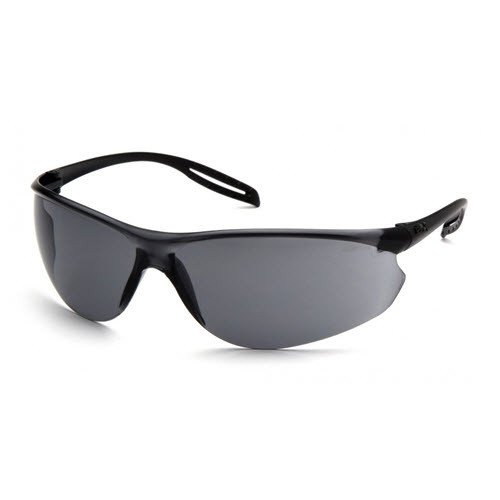 Gray H2X Anti-Fog Lens with Black Temples, 12 per box
