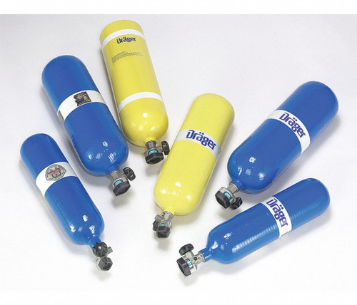SCBA Cylinders with Valve, 4500 PSI Carbon Composite Cylinder, 60 min - RENTAL