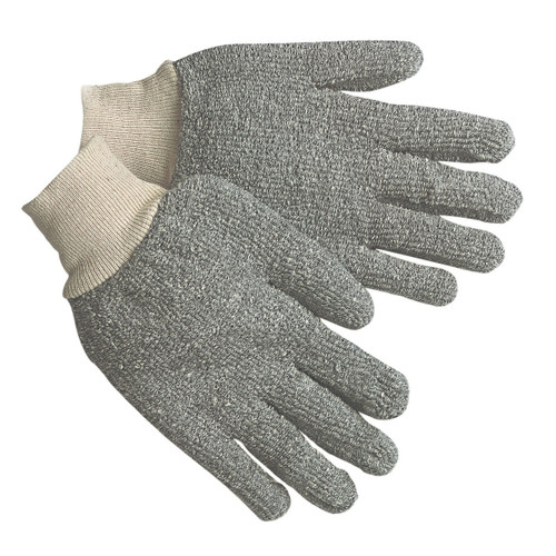 MCR Safety 9420KM Work Gloves, L, Cotton/Polyester, Gray