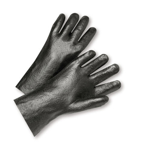 Semi-Rough Grip PVC Interlock Gloves 10"