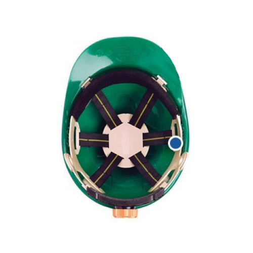 Serpent® 71205 8-Point Ratchet Suspension Cap Style Hard Hat, Polyethylene, Green