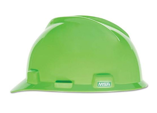 V-Gard® Slotted Cap, Bright Lime Green, W/Fas-Trac III Suspension