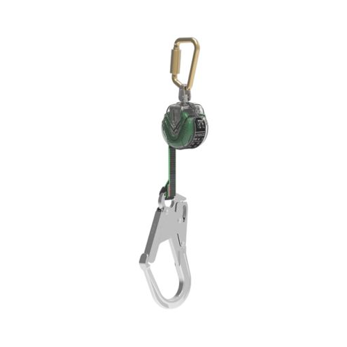 V-Tec Web Pfl, 10' (3M), Single-Leg, 36Cl Snaphook, Steel Carabiner (Top), Clear