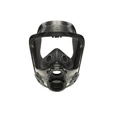 MSA Advantage® 4200 Twin Port Full Face Respirator, L, 4-Point with Mesh Head Net Suspension, Bayonet, W/Nose Cup - 10083788