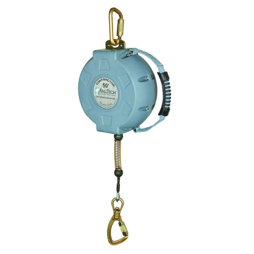 FallTech® 727650 Self-Retracting Lifeline, 310 lb Load Capacity, 50 ft