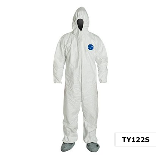 DuPont™ Tyvek® 400 Coveralls, White, 4X - TY122SWH4X002500