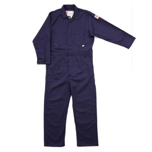 Stanco FRC681-GRY Regular Flame-Resistant Contractor Style Coverall, L, 100% Cotton, Gray - FRC681-GRY-L