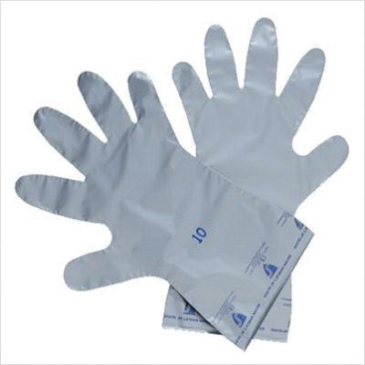 North® SilverShield SSG Industrial Grade Ambidextrous Disposable Lightweight Chemical-Resistant Gloves, 11, Polyethylene/EVOH, Silver - SSG11