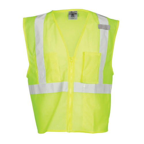 ML Kishigo Ultra-Cool™ 1085 ANSI Class 2 High-Visibility Safety Vest, XL, Polyester Mesh, Lime
