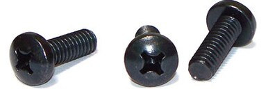 MSA 636350 Philips Machine Screw, #4-40 TPI x 3/16 in, Steel