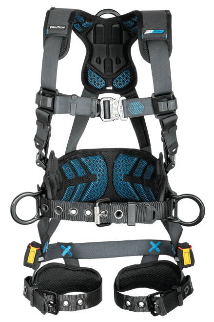 FT-One™ 3D Construction Belted Full Body Harness, Tongue Buckle Leg Adjustments - M