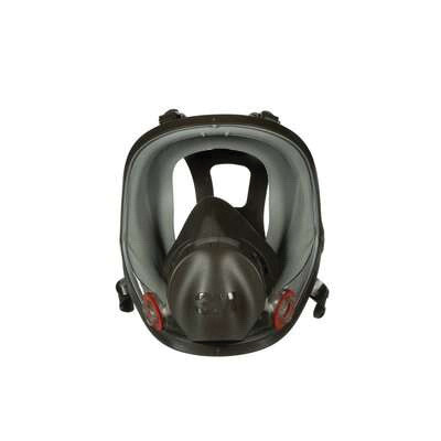3M™ 6000 Reusable Full Facepiece Respirator, M, Dual Cartridge, 4-Point Strap Suspension, Bayonet, W/Exhalation Valve - 6800