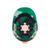 Serpent® 71205 8-Point Ratchet Suspension Cap Style Hard Hat, Polyethylene, Green