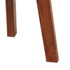 Barski stolci 2 kom od prave kože i masivnog bagremovog drva 348165