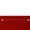 Balkonski zastor crveni 100 x 240 cm od tkanine Oxford 148544