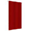Balkonski zastor crveni 120 x 240 cm od tkanine Oxford 148545