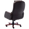 Masažna uredska stolica od umjetne kože smeđa 20380
