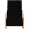 Stolica za ljuljanje od tkanine crna 351077