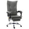 Masažna uredska stolica od umjetne kože antracit 20362
